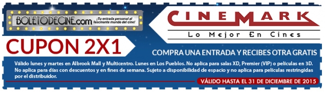 cinemark cupon 2015 new