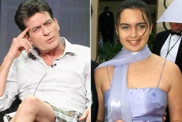 Charlie Sheen y Cassandra su hija